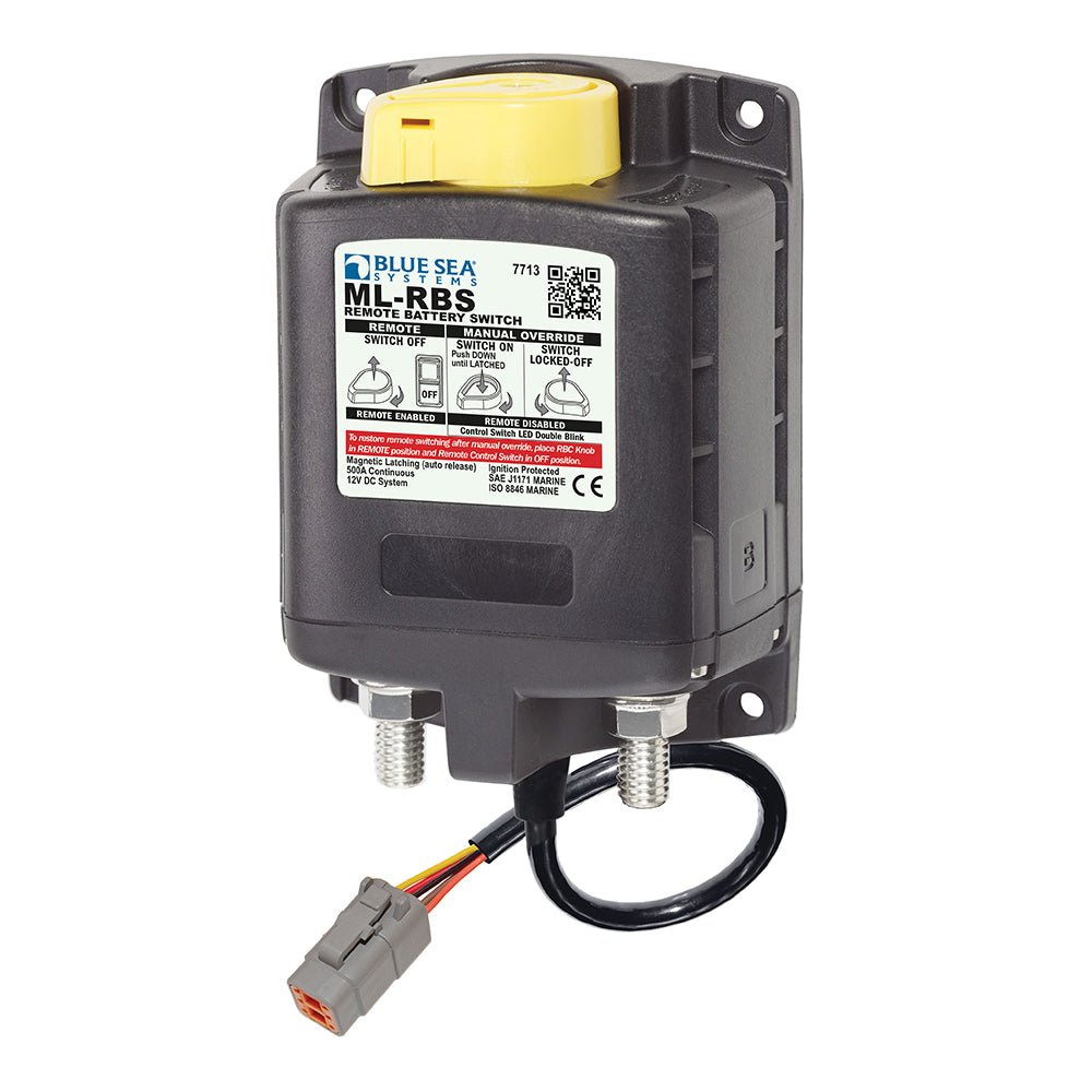 Blue Sea 7713100 ML - RBS Remote Battery Switch w/Manual Control Auto Release Deutsch Connector - 12V [7713100]