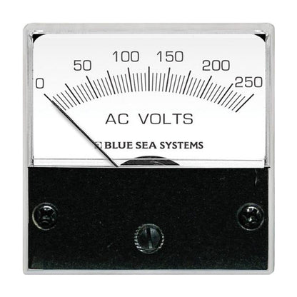 Blue Sea 8245 AC Analog Micro Voltmeter - 2&quot; Face, 0 - 250 Volts AC [8245]