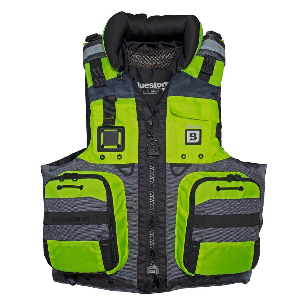 Bluestorm Classic Adult Fishing Life Jacket - Hi - Vis - 2XL/3XL [BS - 70B - HVS - 2/3X]