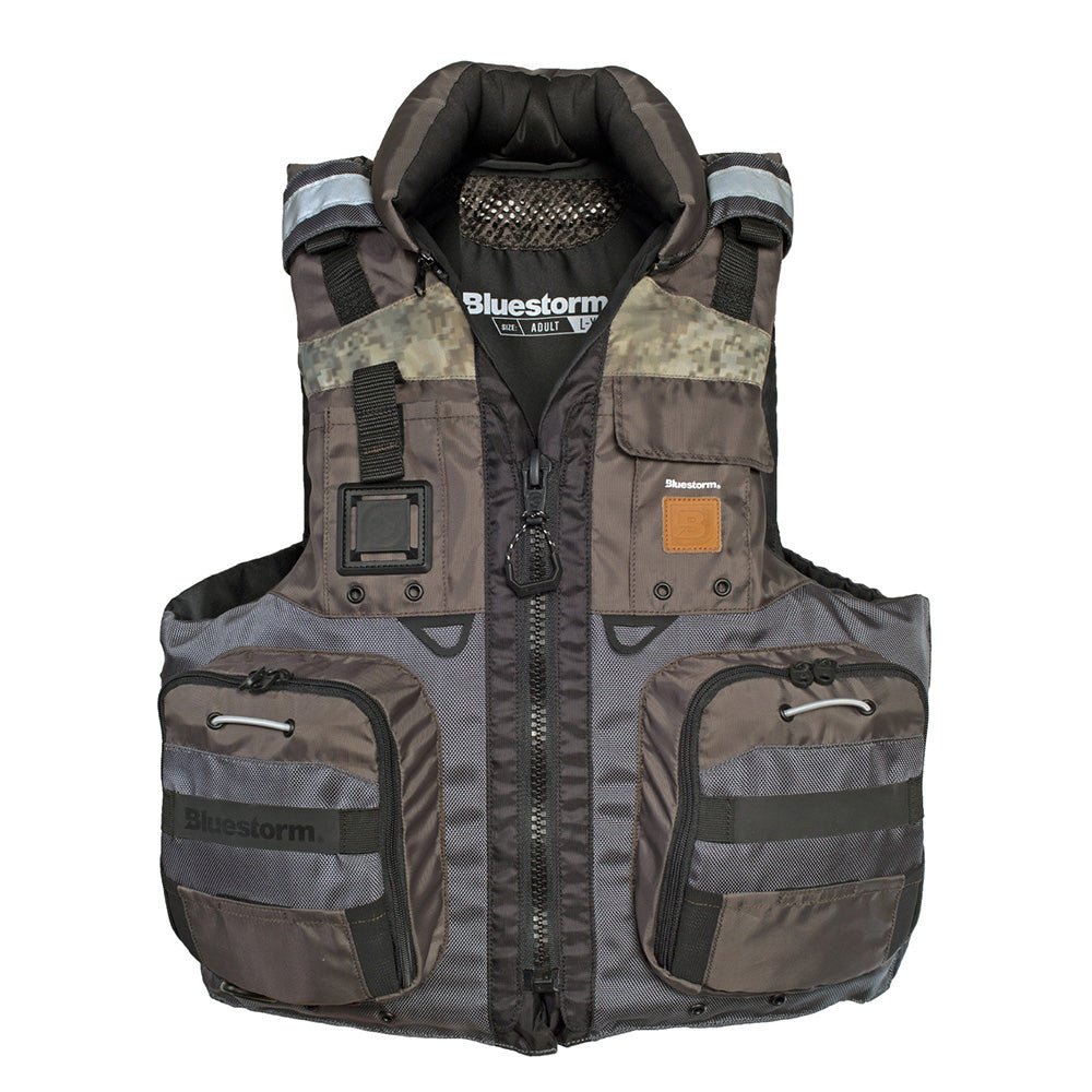 Bluestorm Classic Adult Fishing Life Jacket - Legendary Driftwood - 2XL/3XL [BS - 70B - TPE - 2/3X]