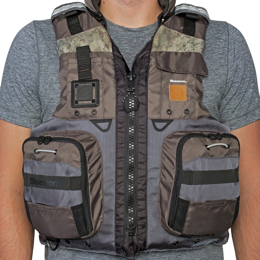 Bluestorm Classic Adult Fishing Life Jacket - Legendary Driftwood - L/XL [BS - 70B - TPE - L/XL]