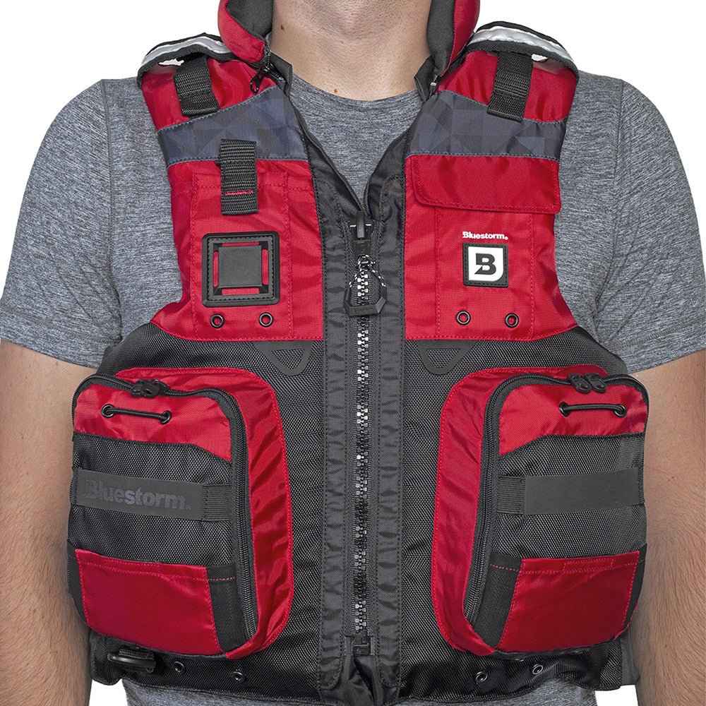 Bluestorm Classic Adult Fishing Life Jacket - Nitro Red - 2XL/3XL [BS - 70B - RED - 2/3X]