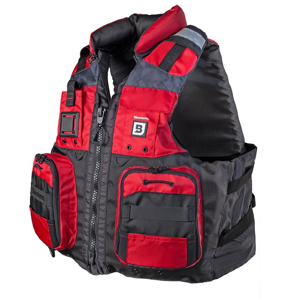 Bluestorm Classic Adult Fishing Life Jacket - Nitro Red - L/XL [BS - 70B - RED - L/XL]