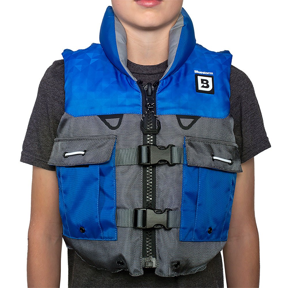 Bluestorm Classic Youth Fishing Life Jacket - Deep Blue [BS - 365 - NAV - Y]