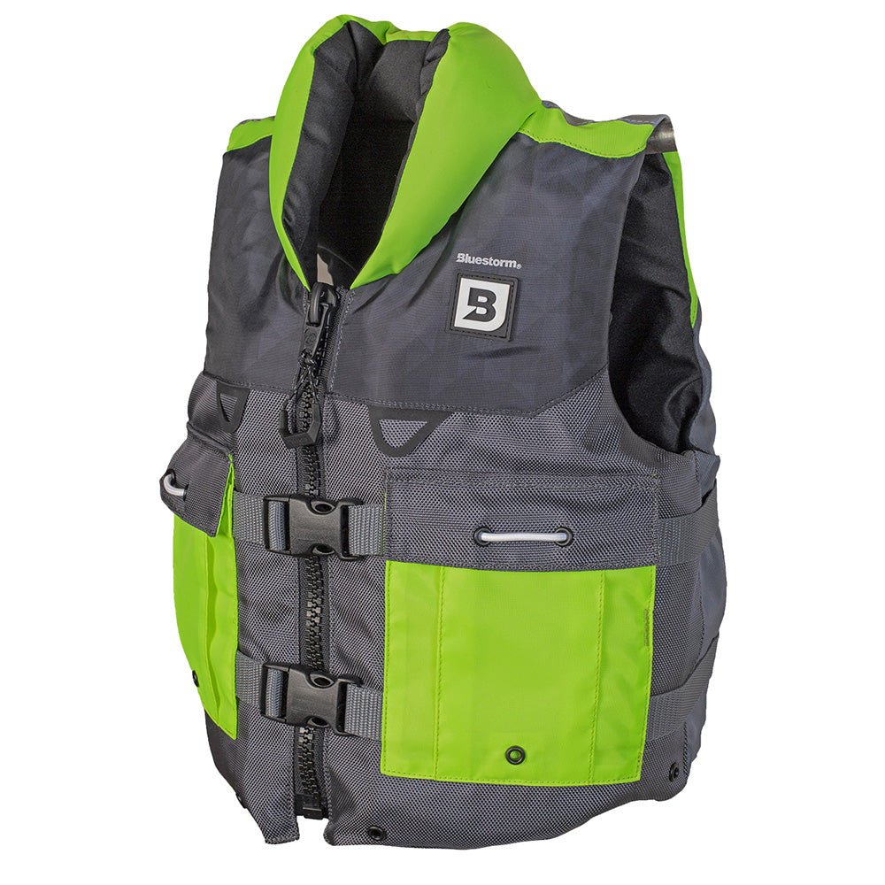 Bluestorm Classic Youth Fishing Life Jacket - Hi - Vis [BS - 365 - HVS - Y]