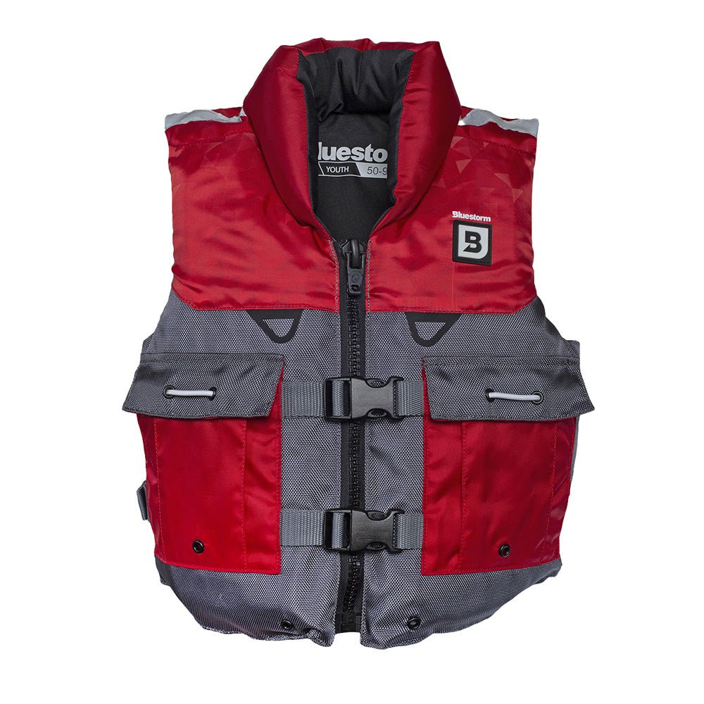 Bluestorm Classic Youth Fishing Life Jacket - Nitro Red [BS - 365 - RED - Y]