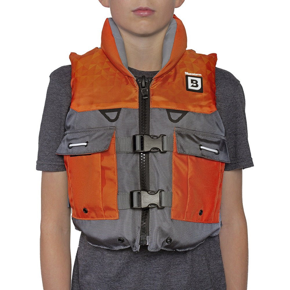 Bluestorm Classic Youth Fishing Life Jacket - Optic Orange [BS - 365 - ORG - Y]