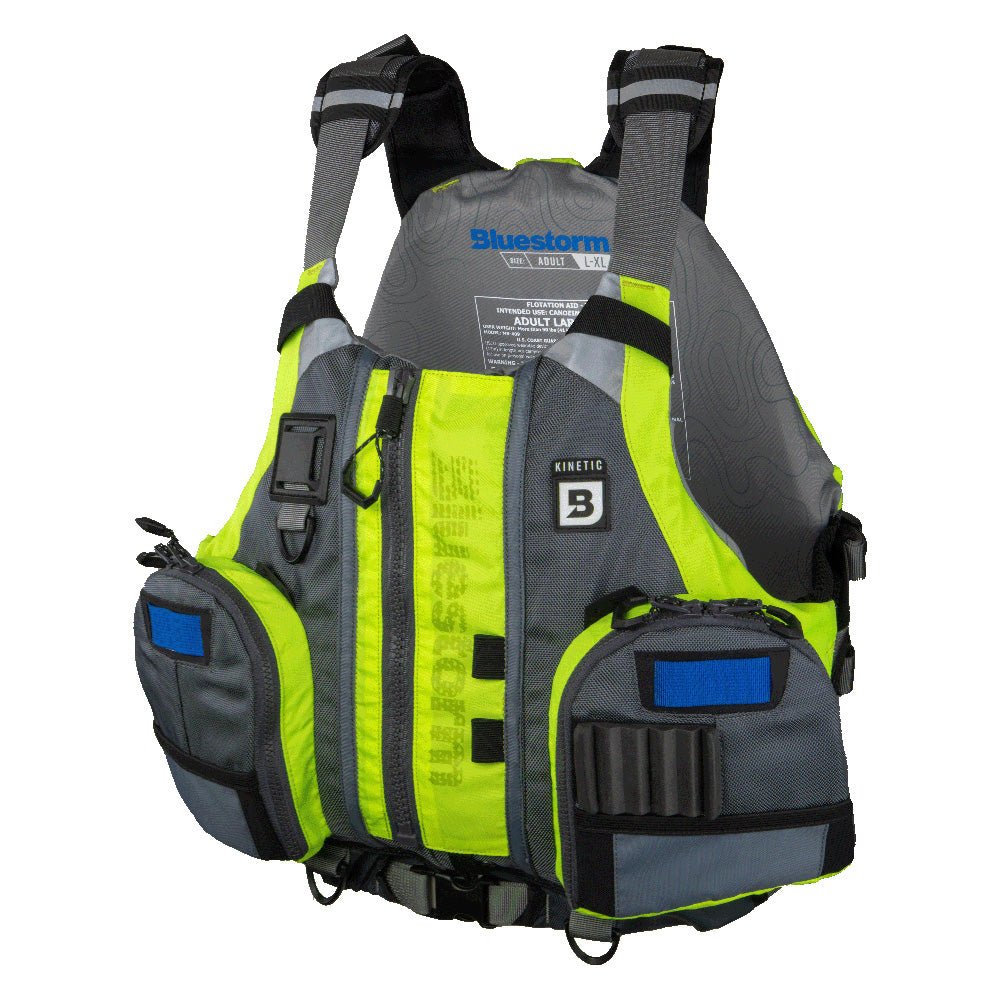 Bluestorm Kinetic Kayak Fishing Vest - Hi - Vis - 2XL/3XL [BS - 409 - HVS - XXL]