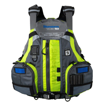 Bluestorm Kinetic Kayak Fishing Vest - Hi - Vis - 2XL/3XL [BS - 409 - HVS - XXL]