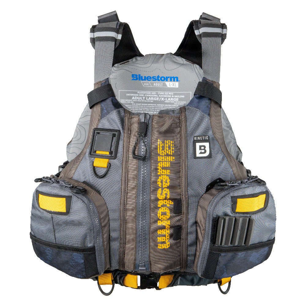 Bluestorm Kinetic Kayak Fishing Vest - Legendary Taupe - 2XL/3XL [409 - TPE - 2/3XL]