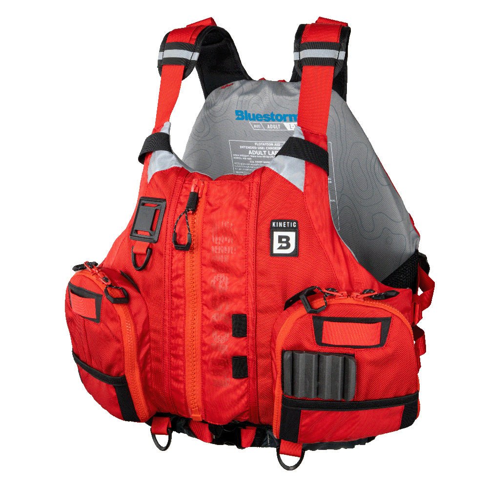 Bluestorm Kinetic Kayak Fishing Vest - Nitro Red - 2XL/3XL [BS - 409 - RED - XXL]