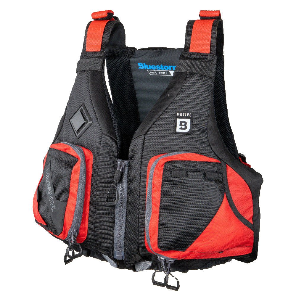 Bluestorm Motive Kayak Fishing Vest - Nitro Red - 2XL/3XL [BS - 248 - RDD - 2/3XL]