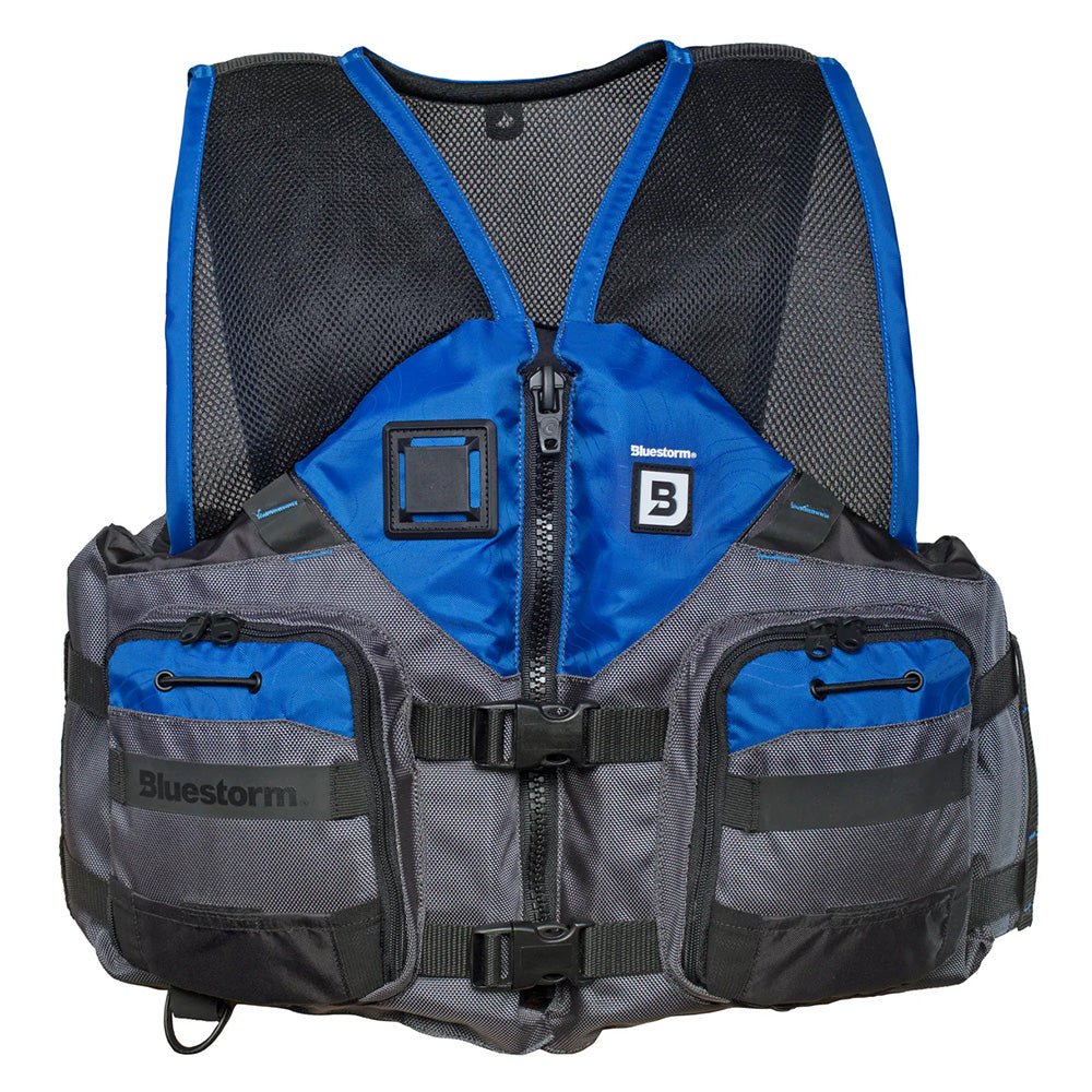 Bluestorm Sportsman Adult Mesh Fishing Life Jacket - Deep Blue - 2XL/3XL [BS - 105 - BLU - 2/3X]