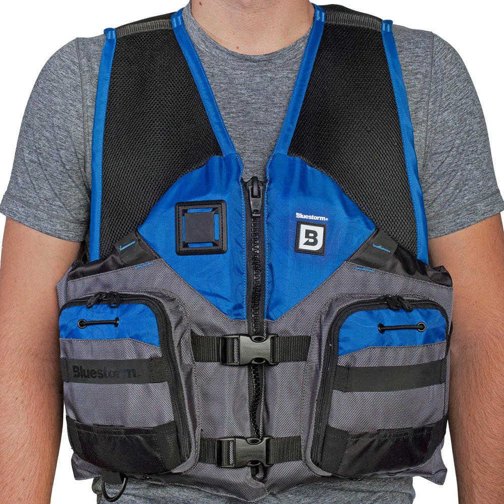 Bluestorm Sportsman Adult Mesh Fishing Life Jacket - Deep Blue - 2XL/3XL [BS - 105 - BLU - 2/3X]