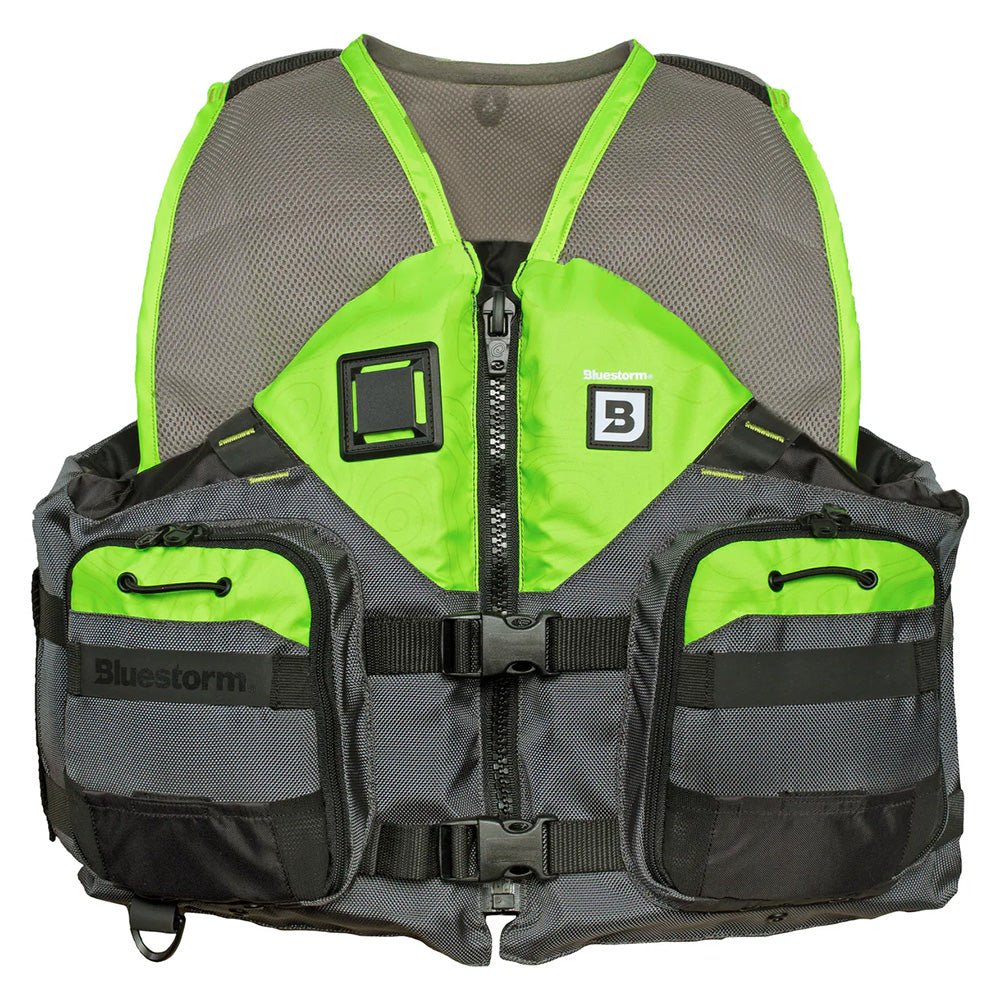 Bluestorm Sportsman Adult Mesh Fishing Life Jacket - Hi - Vis - 2XL/3XL [BS - 105 - HVS - 2/3X]