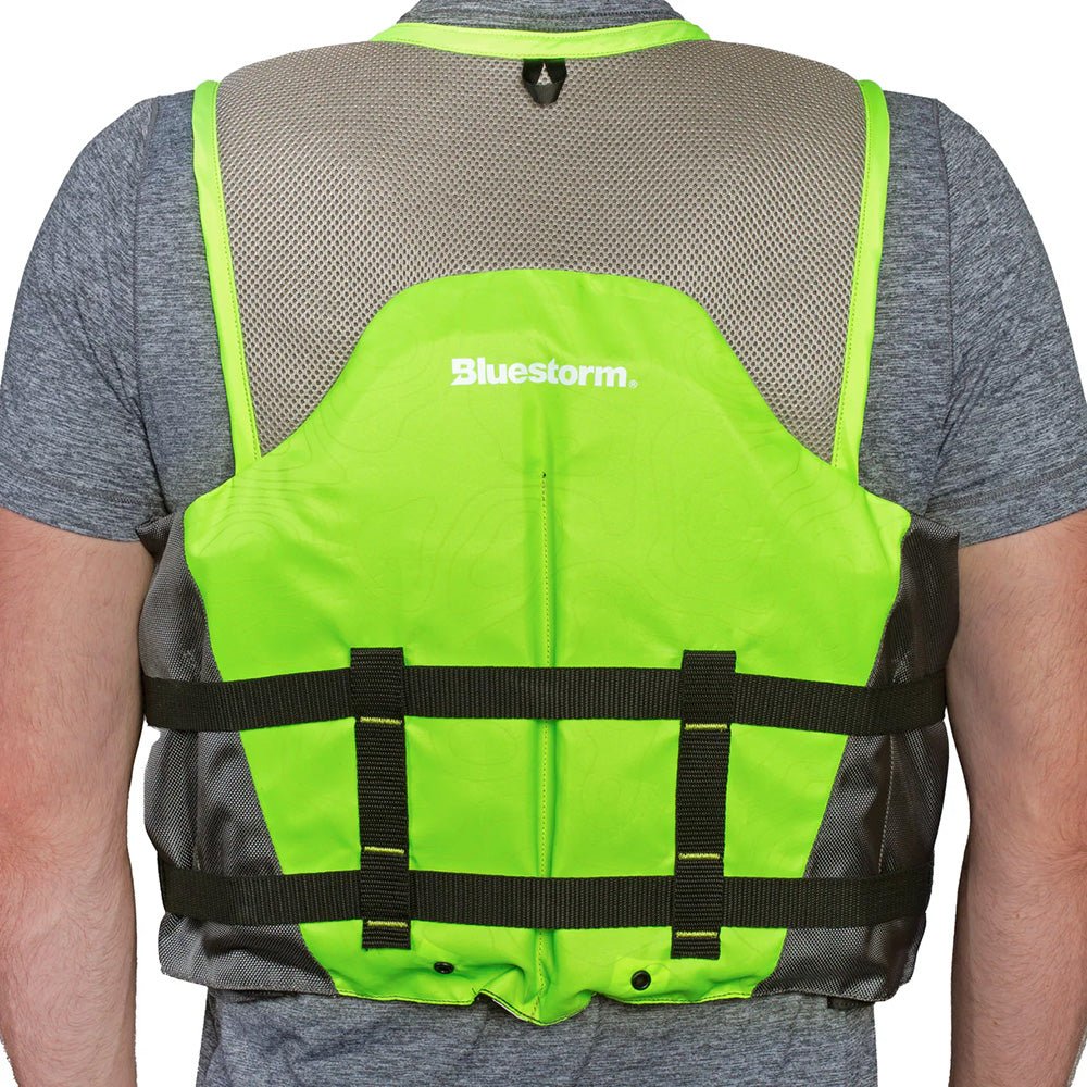 Bluestorm Sportsman Adult Mesh Fishing Life Jacket - Hi - Vis - 2XL/3XL [BS - 105 - HVS - 2/3X]