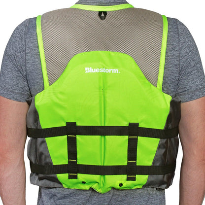 Bluestorm Sportsman Adult Mesh Fishing Life Jacket - Hi - Vis - S/M [BS - 105 - HVS - S/M]