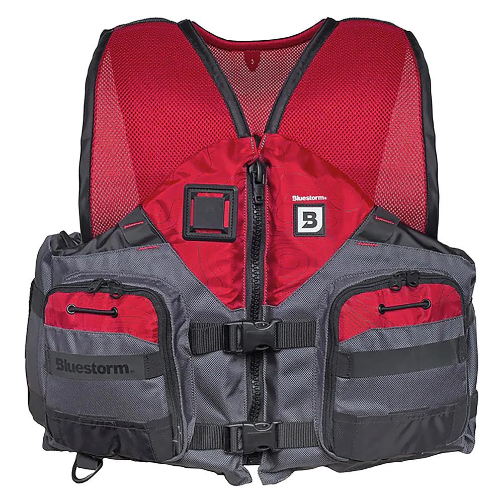 Bluestorm Sportsman Adult Mesh Fishing Life Jacket - Nitro Red - 2XL/3XL [BS - 105 - FDC - 2/3X]