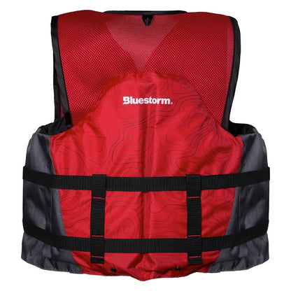 Bluestorm Sportsman Adult Mesh Fishing Life Jacket - Nitro Red - 2XL/3XL [BS - 105 - FDC - 2/3X]