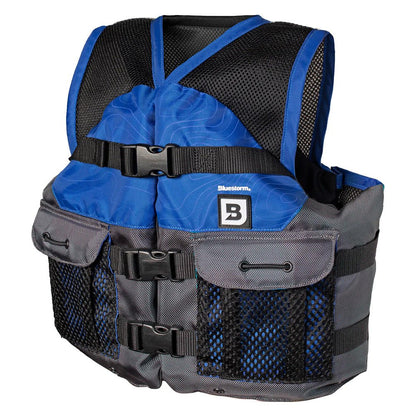 Bluestorm Sportsman Youth Mesh Fishing Life Jacket - Deep Blue [BS - 105 - NAV - Y]