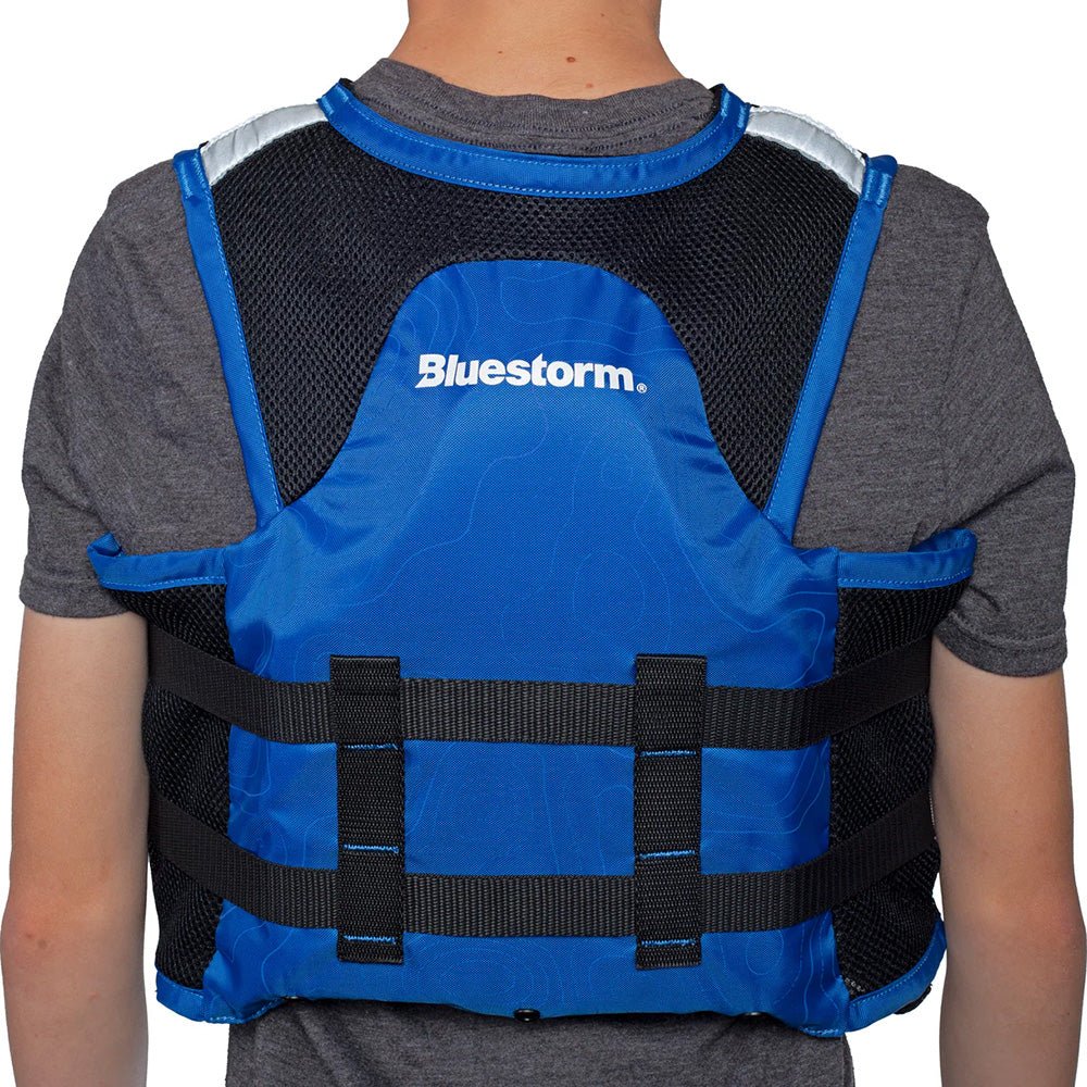 Bluestorm Sportsman Youth Mesh Fishing Life Jacket - Deep Blue [BS - 105 - NAV - Y]