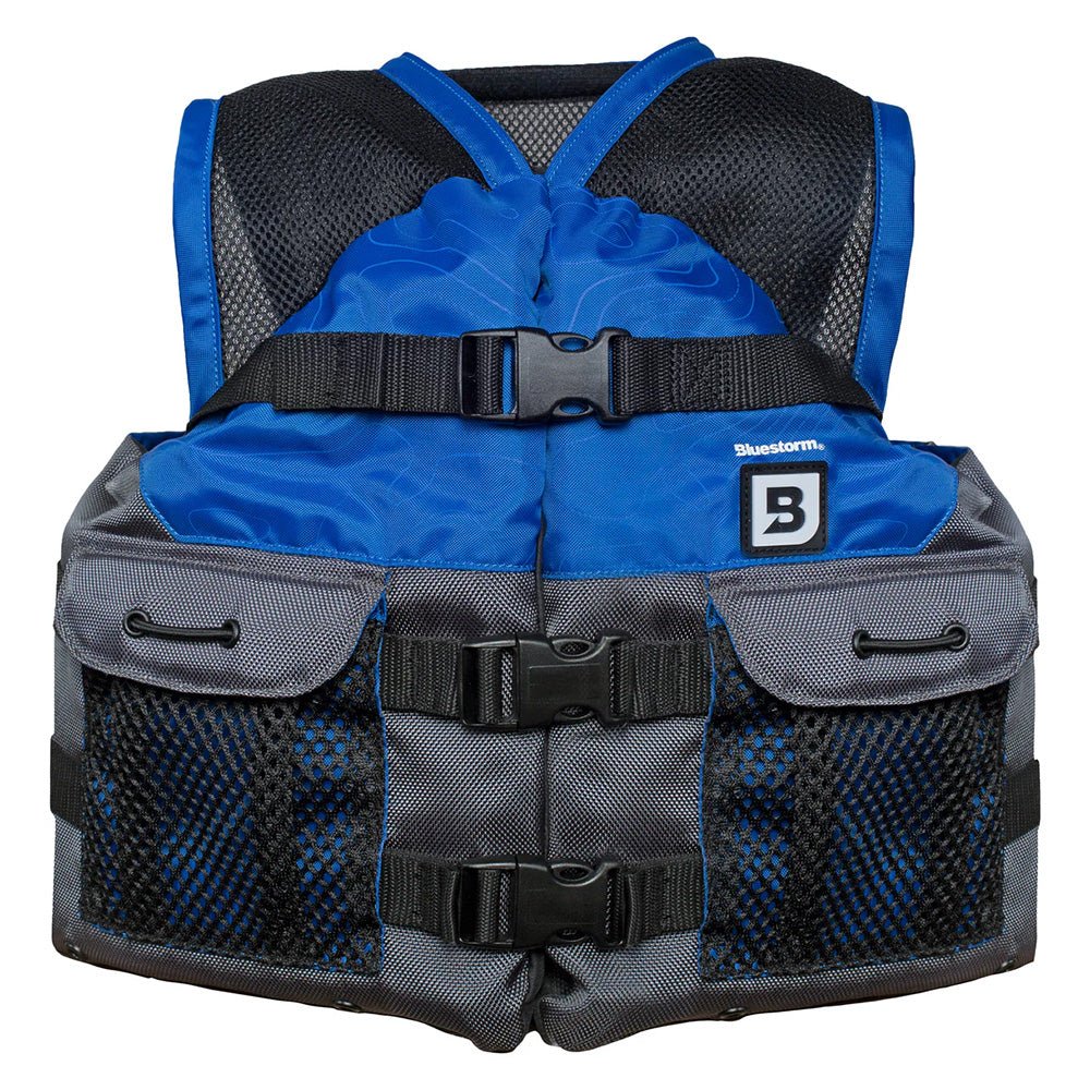 Bluestorm Sportsman Youth Mesh Fishing Life Jacket - Deep Blue [BS - 105 - NAV - Y]