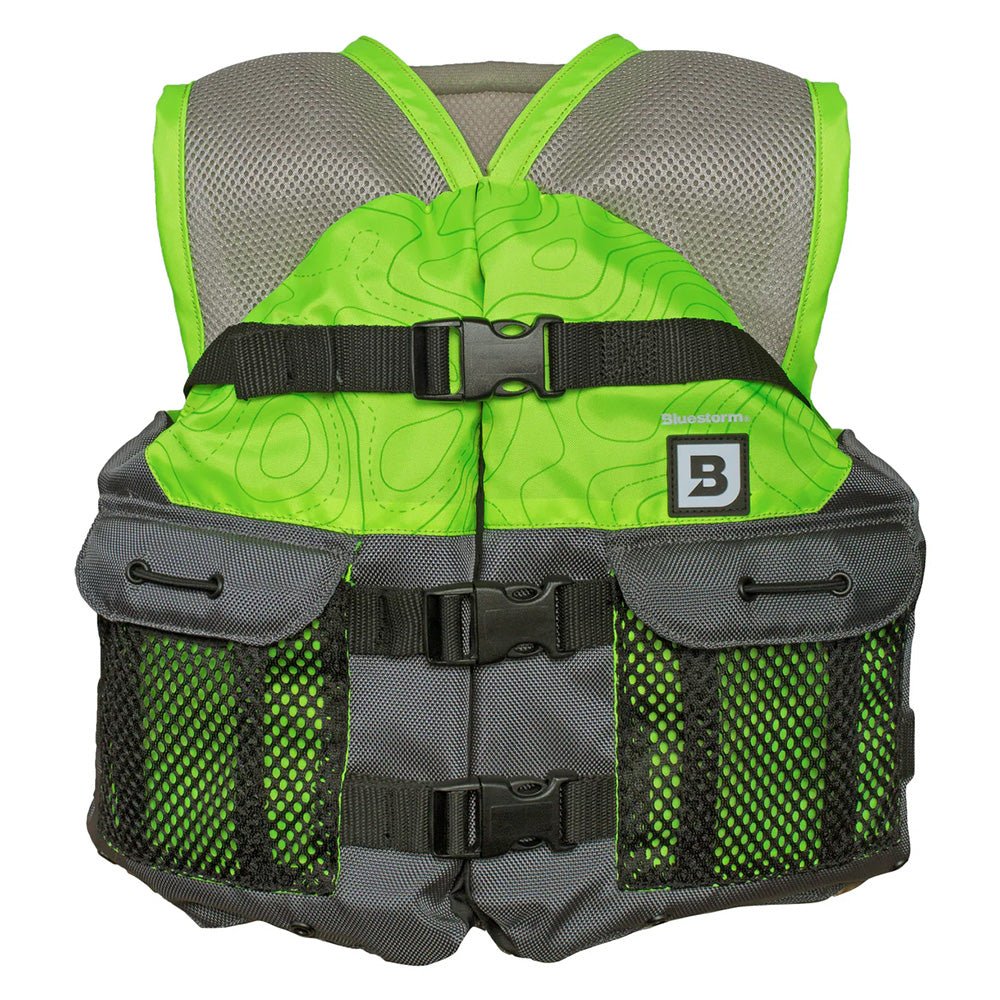 Bluestorm Sportsman Youth Mesh Fishing Life Jacket - Hi - Vis [BS - 105 - HVS - Y]