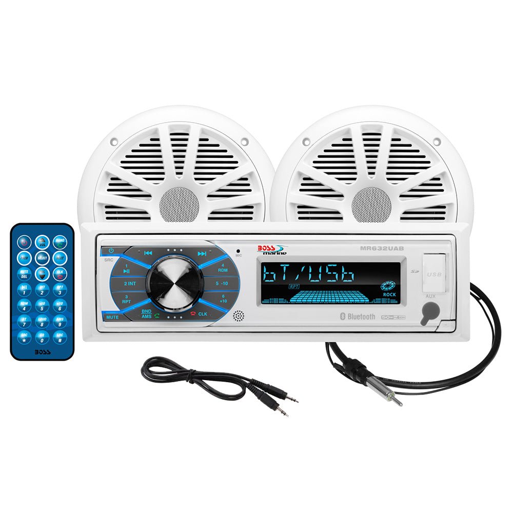 Boss Audio MCK632WB.6 Marine Stereo 6.5" Speaker Kit - White [MCK632WB.6]