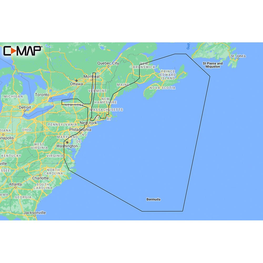 C - MAP M - NA - Y202 - MS Nova Scotia to Chesapeake Bay REVEAL Coastal Chart [M - NA - Y202 - MS]