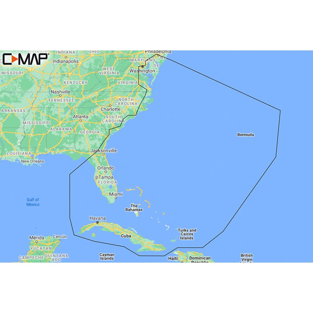 C - MAP M - NA - Y203 - MS Chesapeake Bay to Bahamas REVEAL Coastal Chart [M - NA - Y203 - MS]