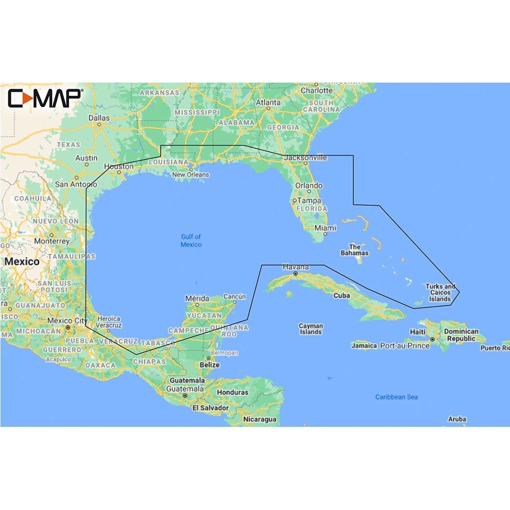 C - MAP M - NA - Y204 - MS Gulf of Mexico to Bahamas REVEAL Coastal Chart [M - NA - Y204 - MS]