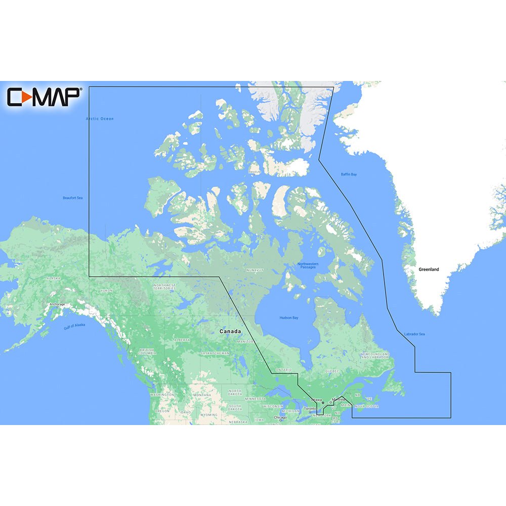 C - MAP M - NA - Y209 - MS Canada North East REVEAL Coastal Chart [M - NA - Y209 - MS]