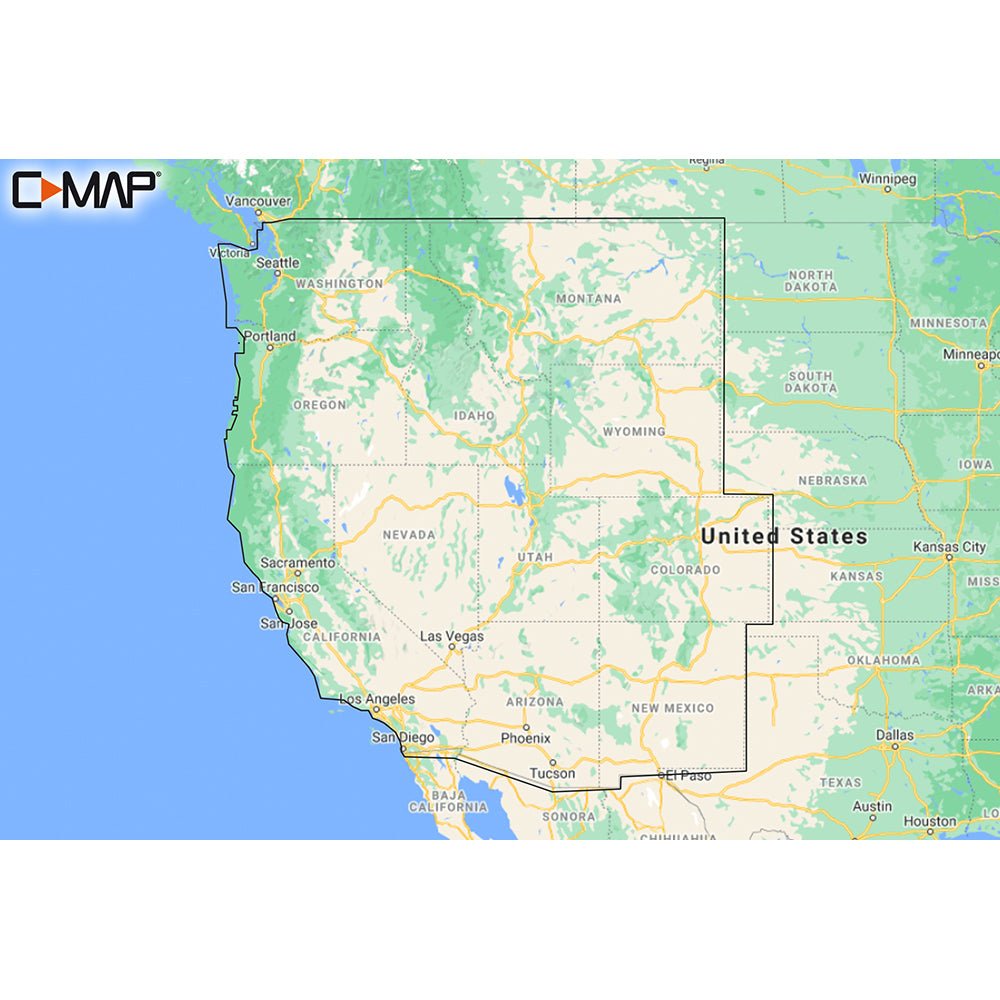 C - MAP M - NA - Y211 - MS US Lakes West REVEAL Inland Chart [M - NA - Y211 - MS]