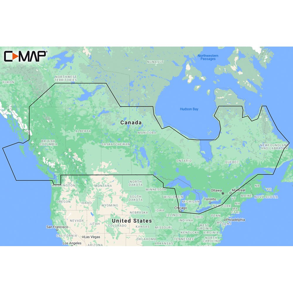 C - MAP M - NA - Y216 - MS Canada Lakes REVEAL Inland Chart [M - NA - Y216 - MS]