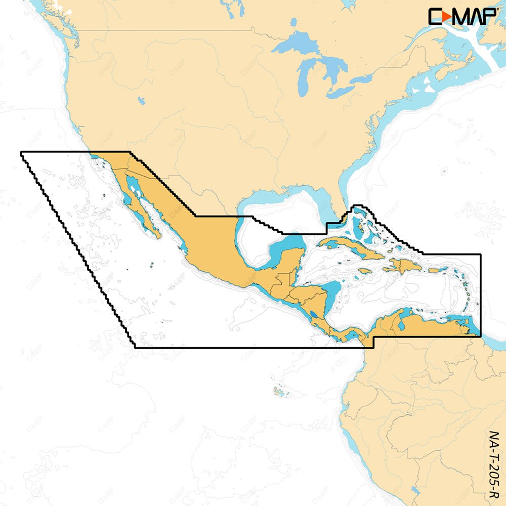 C - MAP REVEAL X - Central America Caribbean [M - NA - T - 205 - R - MS]