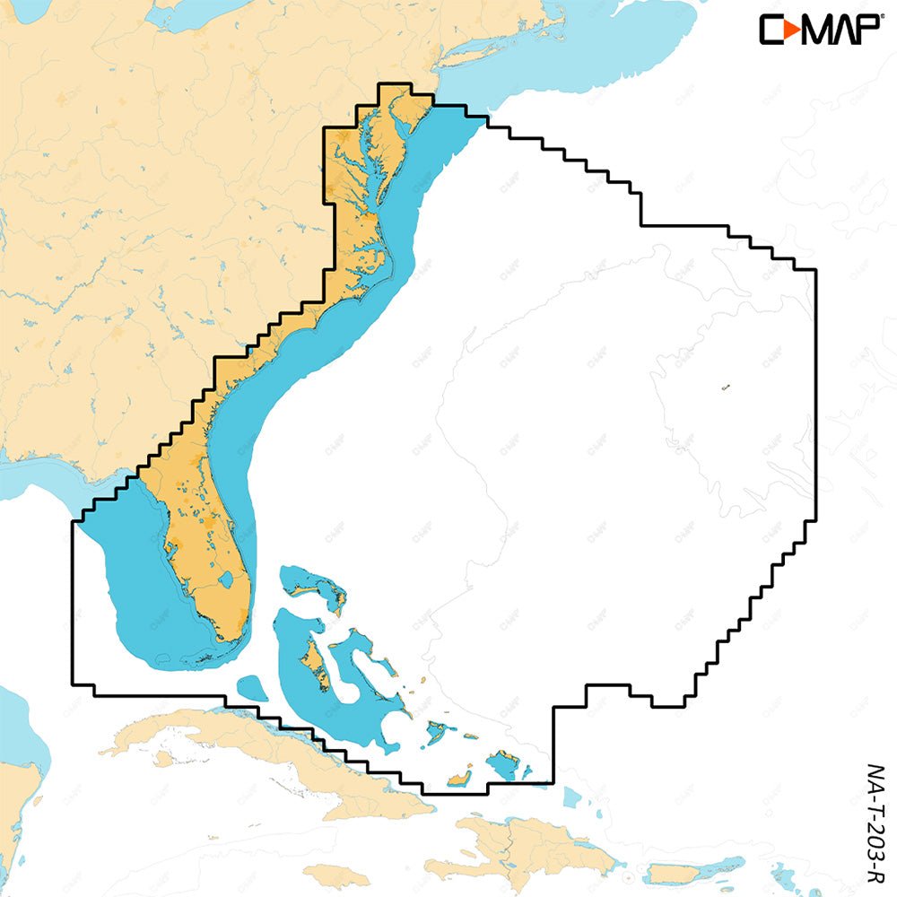 C - MAP REVEAL X - Chesapeake Bay to the Bahamas [M - NA - T - 203 - R - MS]