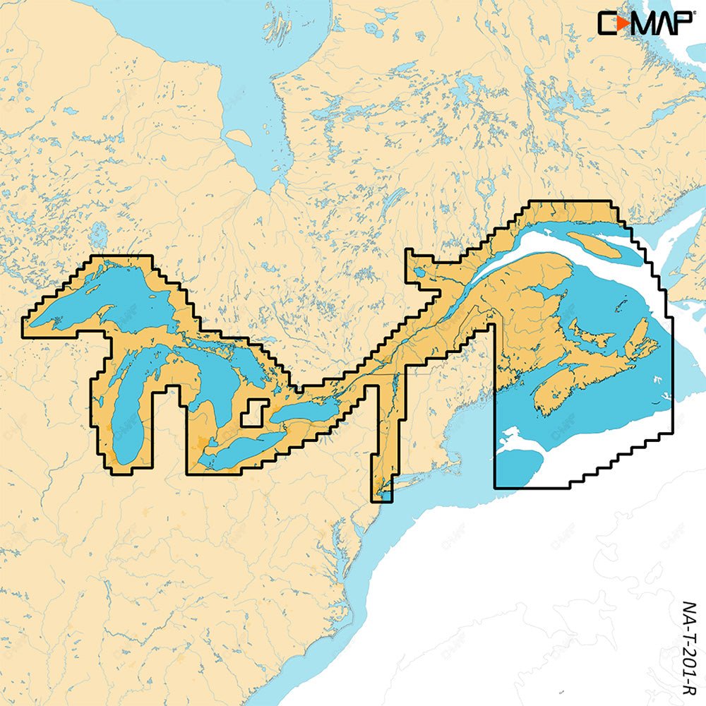 C - MAP REVEAL X - Great Lakes to Nova Scotia [M - NA - T - 201 - R - MS]