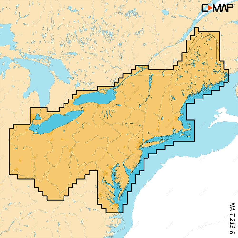 C - MAP REVEAL X - U.S. Lakes North East [M - NA - T - 213 - R - MS]