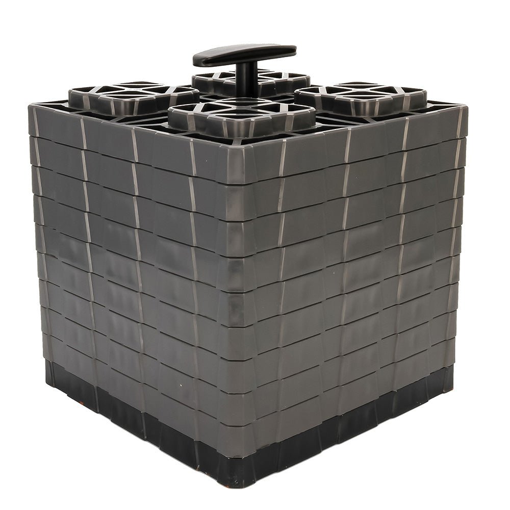 Camco FasTen Leveling Blocks XL w/T - Handle - 2x2 - Grey *10 - Pack [44527]