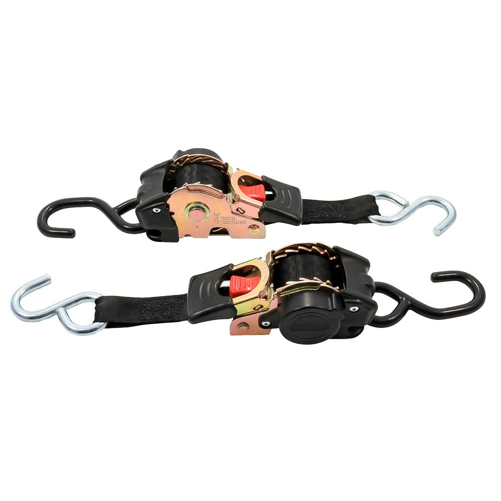 Camco Retractable Tie - Down Straps - 1&quot; Width 6 Dual Hooks [50033]