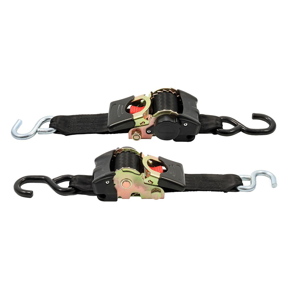 Camco Retractable Tie Down Straps - 2&quot; Width 6 Dual Hooks [50031]