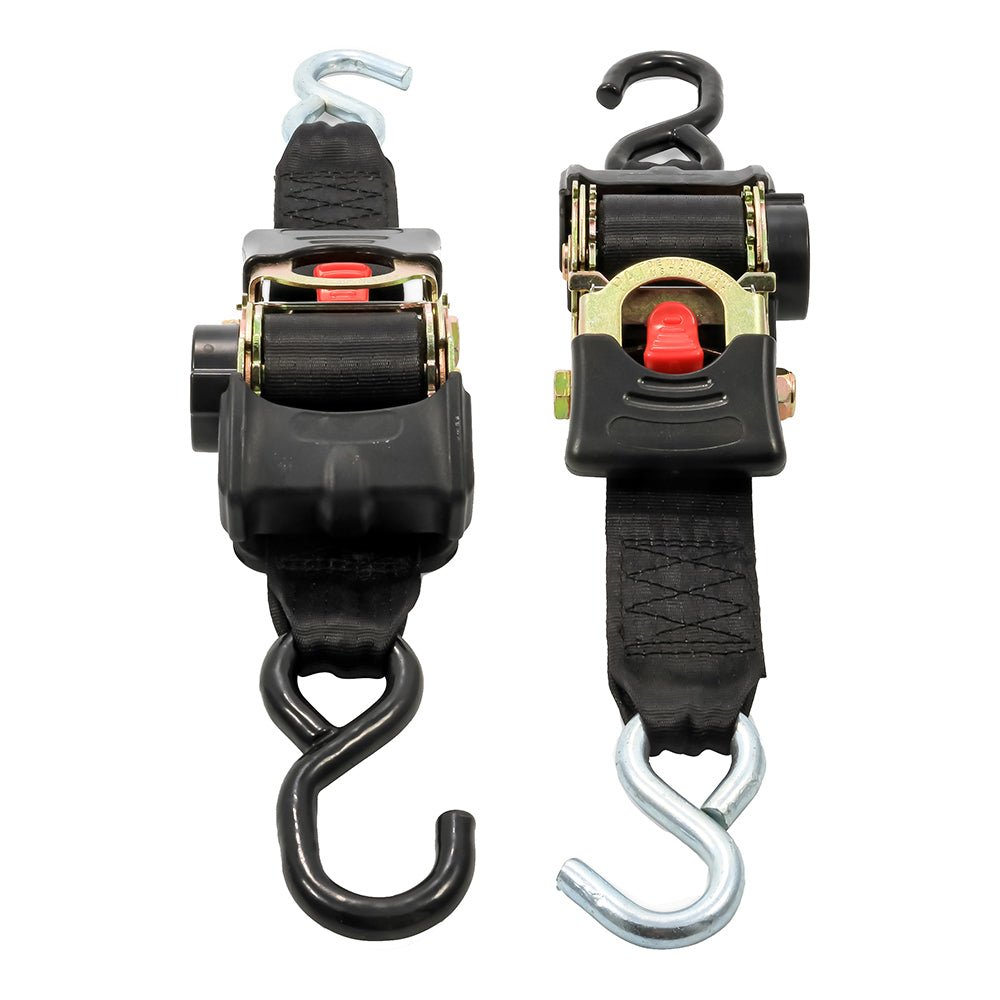 Camco Retractable Tie Down Straps - 2&quot; Width 6 Dual Hooks [50031]