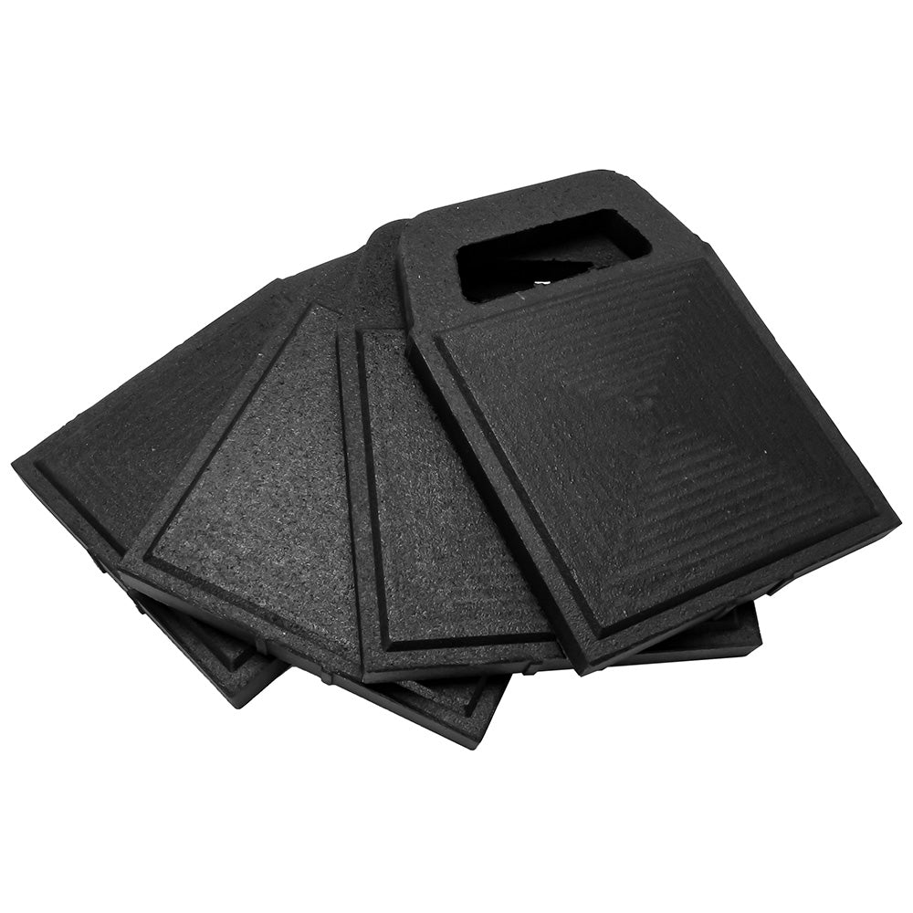 Camco Stabilizer Jack Pads - Rubber - 6.2" x 6.2" *4 - Pack [44591]