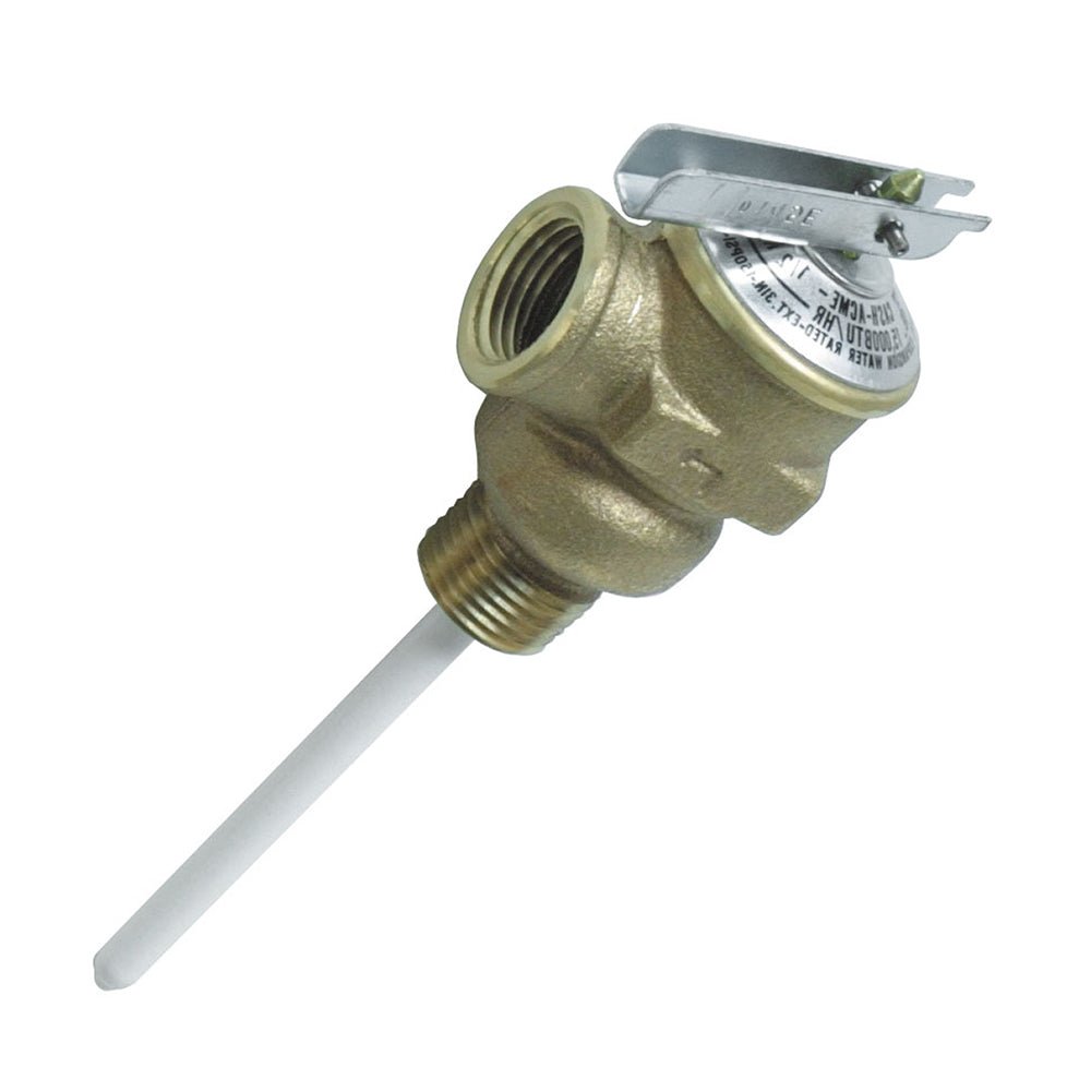 Camco Temperature &amp; Pressure Relief Valve - 1/2&quot; Valve w/4&quot; Probe [10423]