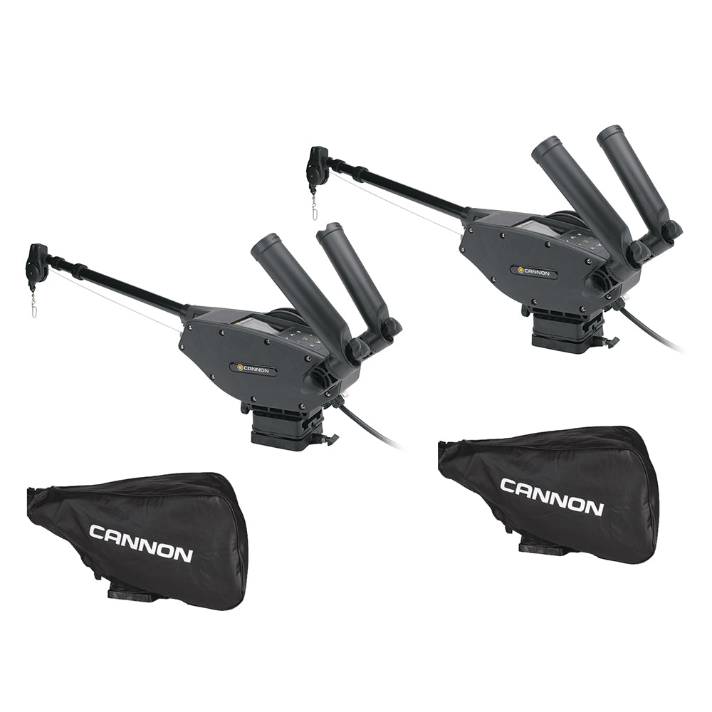 Cannon Optimum 10 BT Electric Downrigger 2 - Pack w/Black Covers [1902335X2/COVERS]