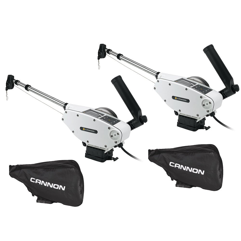 Cannon Optimum 10 Tournament Series (TS) BT Electric Downrigger 2 - Pack w/Black Covers [1902340X2/COVERS]