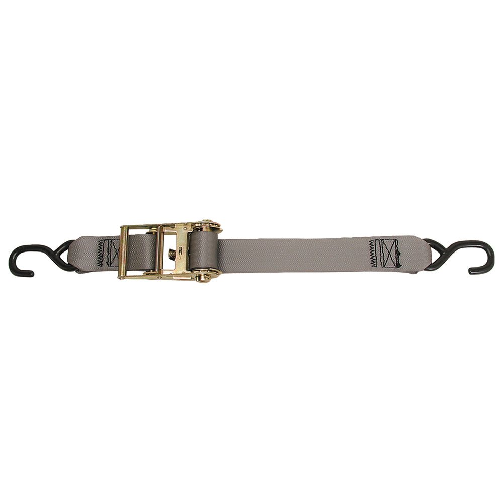 CargoBuckle Multipurpose Ratchet Strap Tie - Down w/S - Hooks - 2&quot; x 15 [F13758]