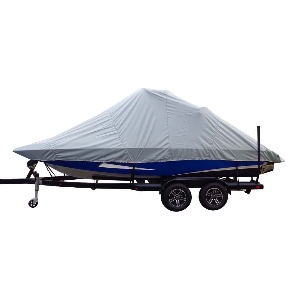 Carver Sun - DURA Specialty Boat Cover f/23.5 Inboard Tournament Ski Boats w/Wide Bow Swim Platform - Grey [82123S - 11]