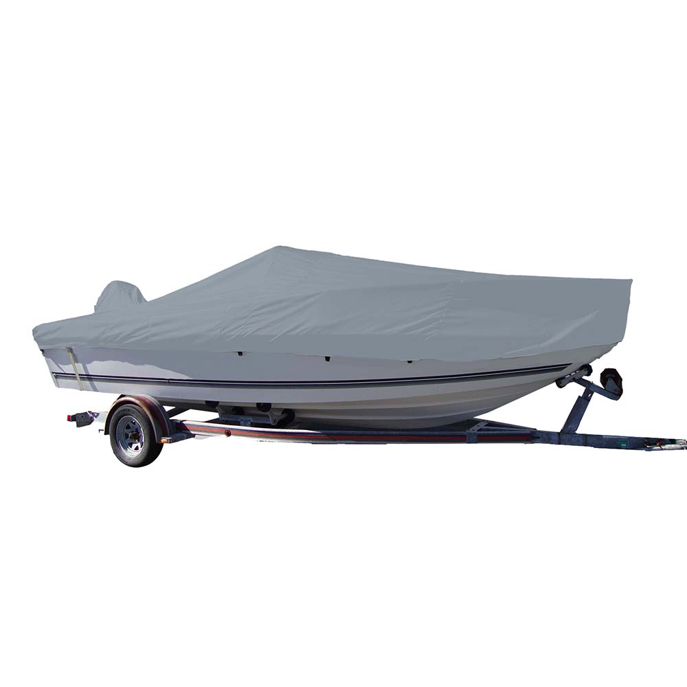 Carver Sun - DURA Styled - to - Fit Boat Cover f/18.5 V - Hull Center Console Fishing Boat - Grey [70018S - 11]