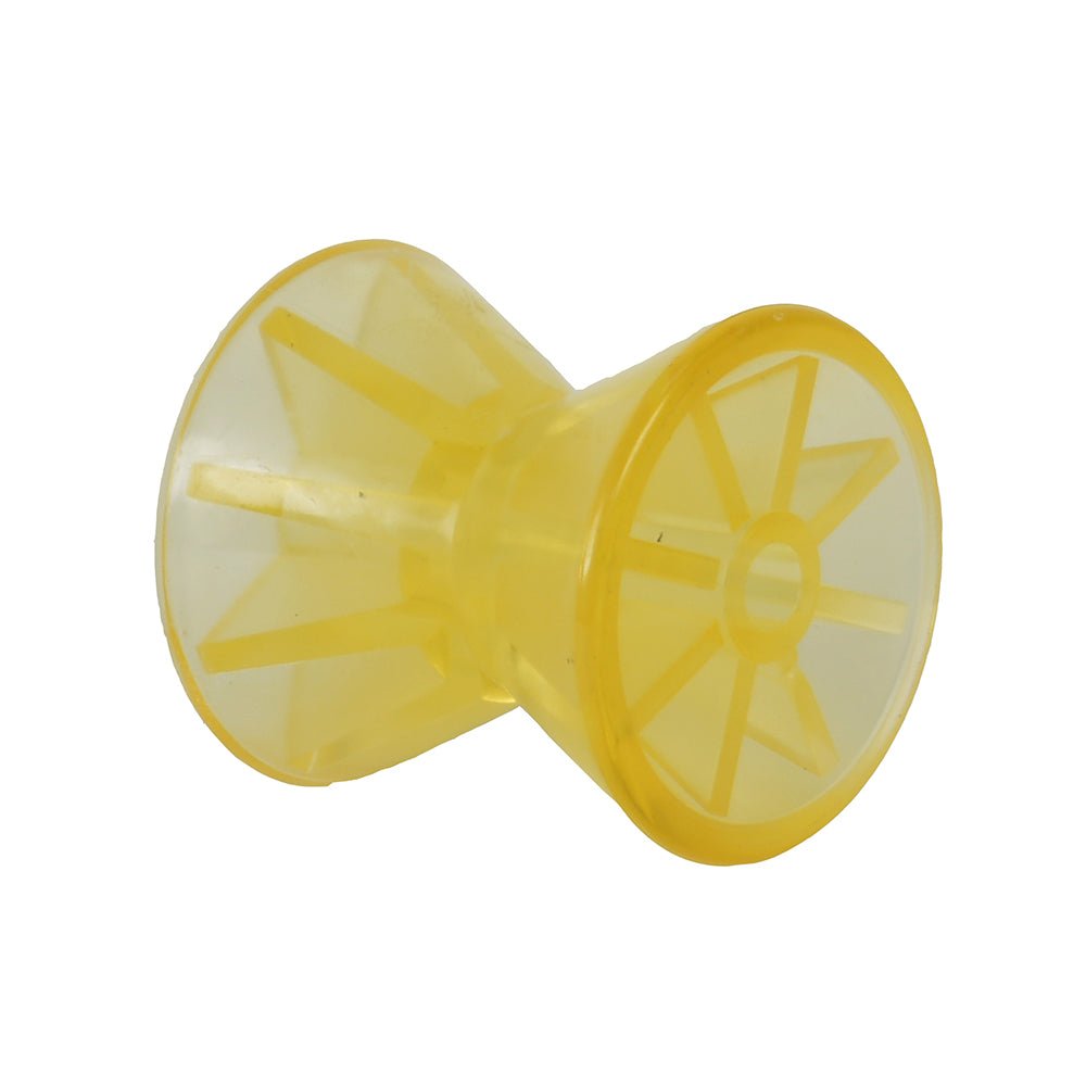 C.E. Smith Bow Roller - Yellow PVC - 4&quot; x 1/2&quot; ID [29543]